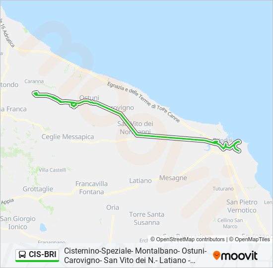 CIS-BRI bus Line Map