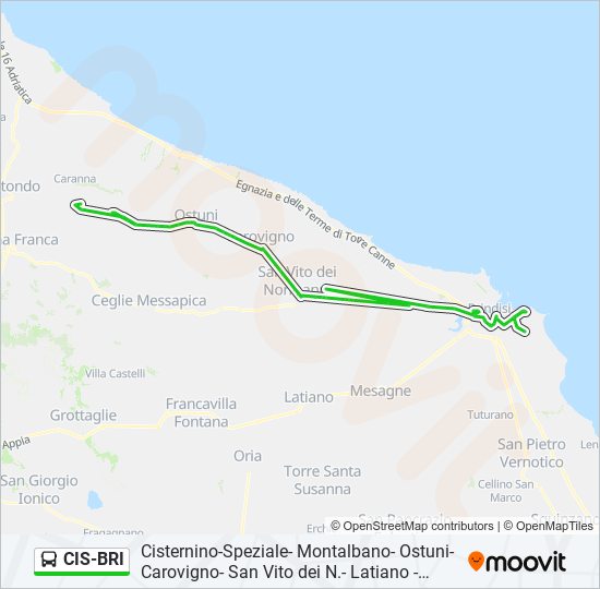 CIS-BRI bus Line Map