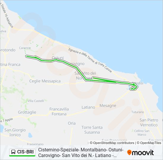 CIS-BRI bus Line Map