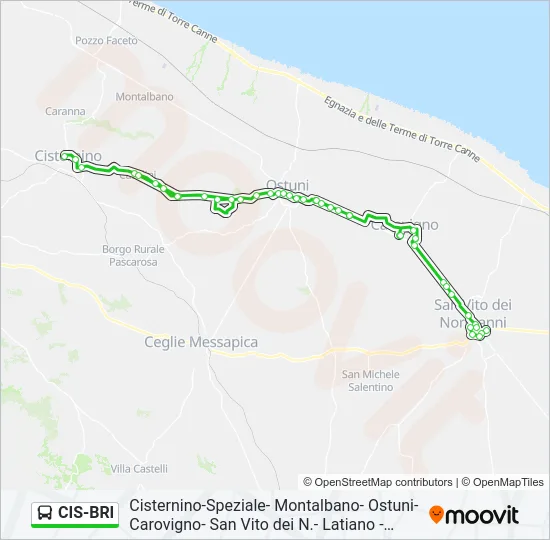 CIS-BRI Bus Line Map