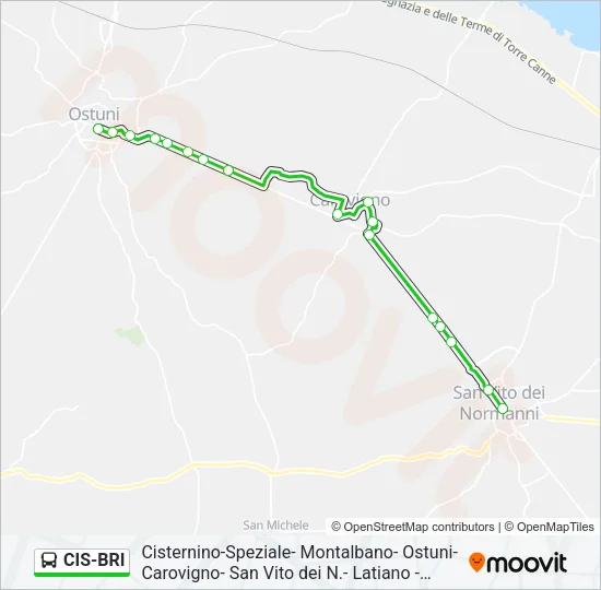 CIS-BRI Bus Line Map