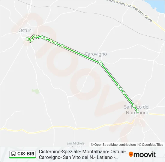 CIS-BRI Bus Line Map