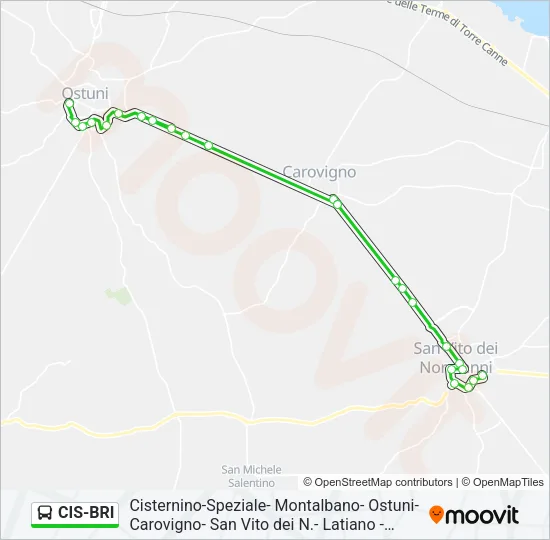 CIS-BRI Bus Line Map