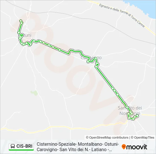 CIS-BRI Bus Line Map