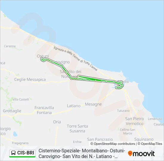 CIS-BRI Bus Line Map