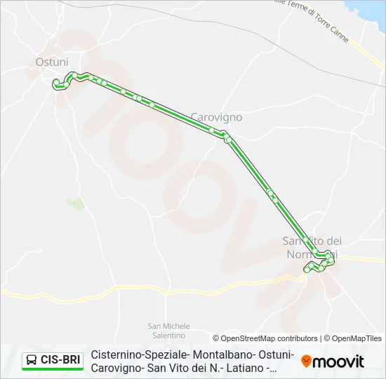CIS-BRI Bus Line Map