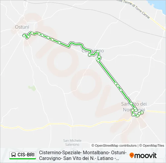 CIS-BRI Bus Line Map