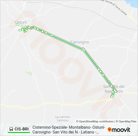 CIS-BRI Bus Line Map
