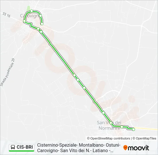CIS-BRI Bus Line Map