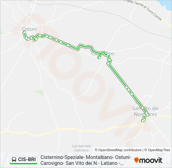 CIS-BRI Bus Line Map