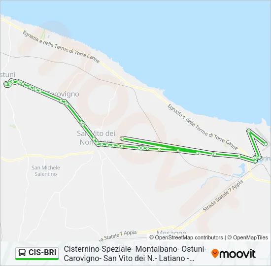 CIS-BRI Bus Line Map