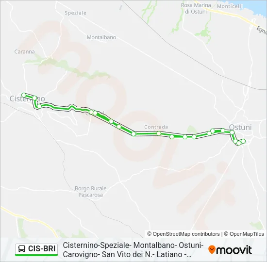CIS-BRI Bus Line Map