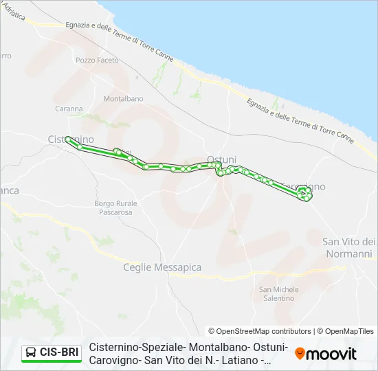 CIS-BRI Bus Line Map