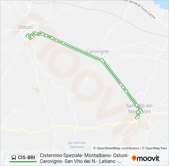 CIS-BRI Bus Line Map