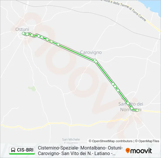 CIS-BRI Bus Line Map