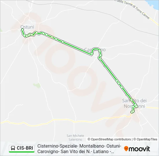 CIS-BRI Bus Line Map