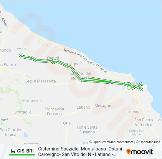 CIS-BRI Bus Line Map