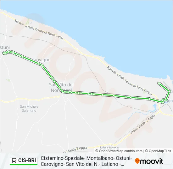 CIS-BRI Bus Line Map