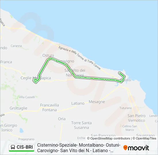CIS-BRI Bus Line Map