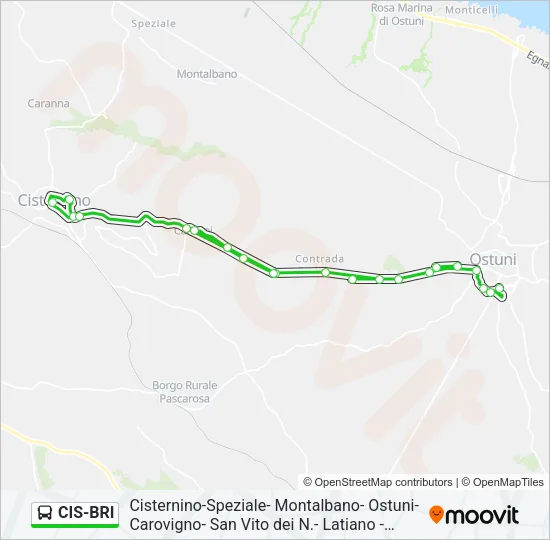 CIS-BRI Bus Line Map