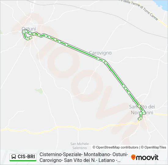 CIS-BRI Bus Line Map