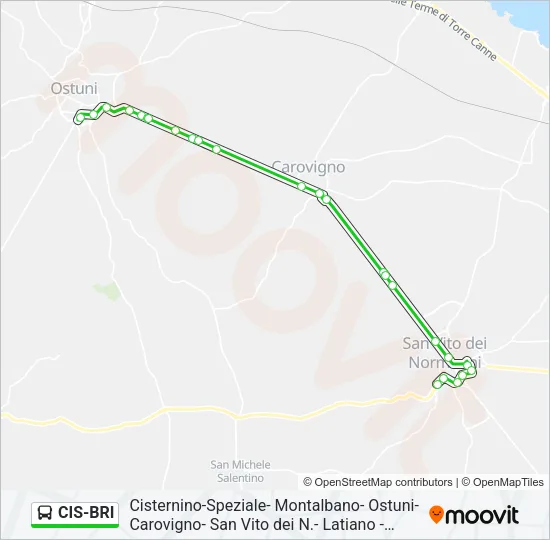 CIS-BRI Bus Line Map