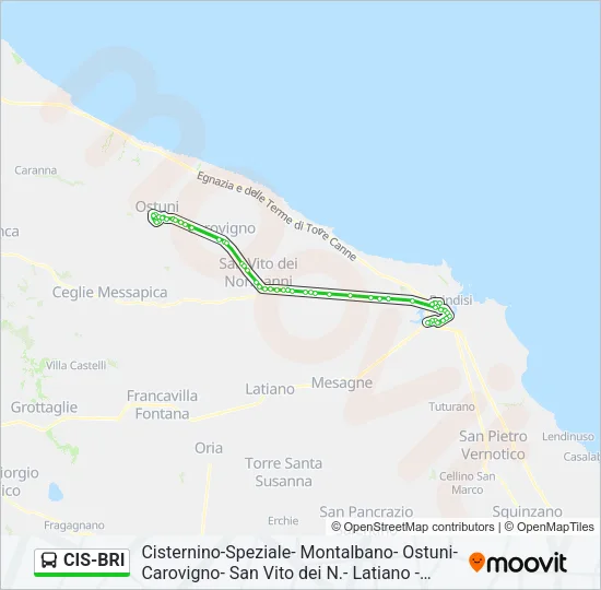 CIS-BRI Bus Line Map