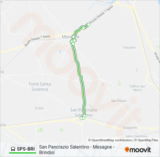 SPS-BRI Bus Line Map