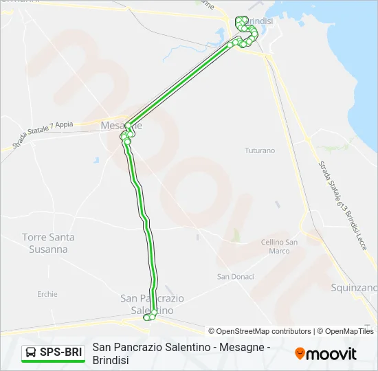 SPS-BRI Bus Line Map