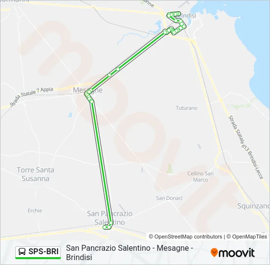 SPS-BRI Bus Line Map