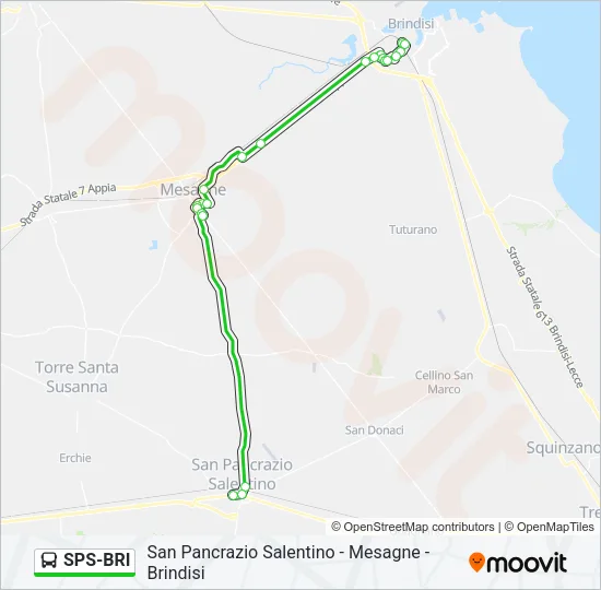 SPS-BRI Bus Line Map