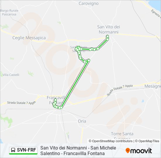 SVN-FRF bus Line Map