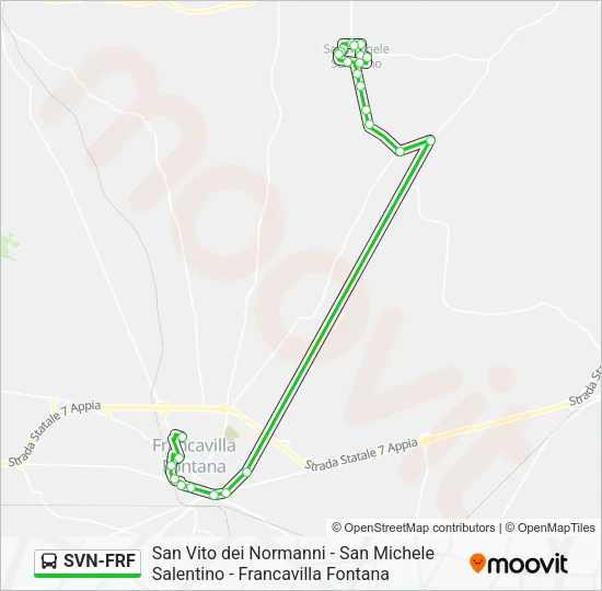 SVN-FRF Bus Line Map