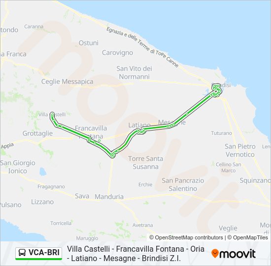 VCA-BRI bus Line Map