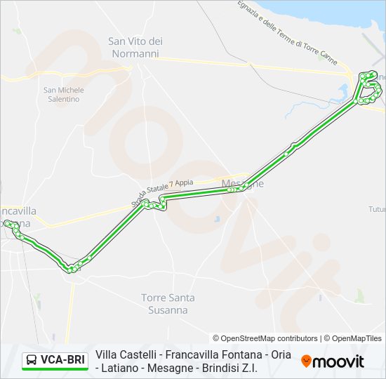 VCA-BRI bus Line Map