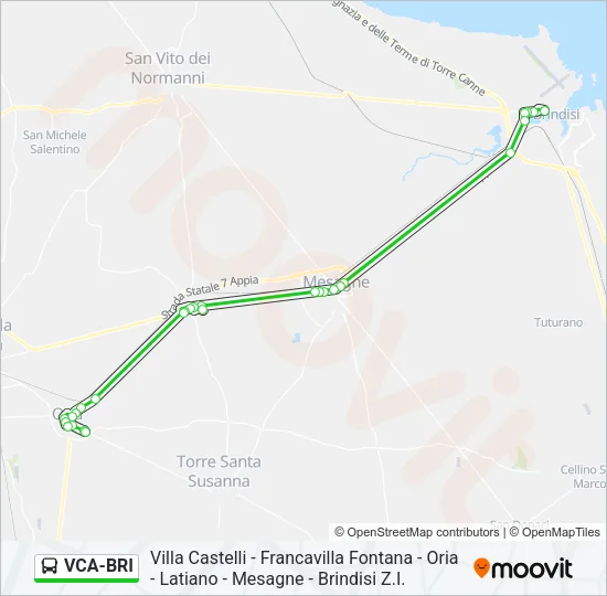 VCA-BRI Bus Line Map