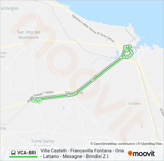 VCA-BRI Bus Line Map