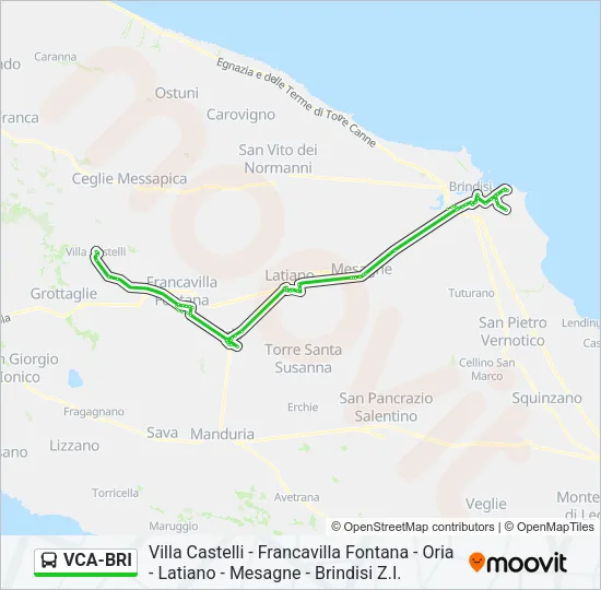 VCA-BRI Bus Line Map