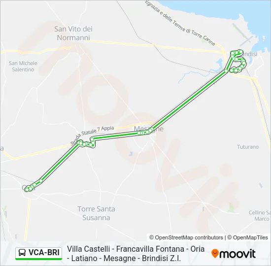 VCA-BRI Bus Line Map