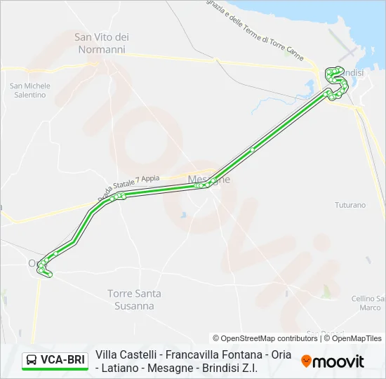 VCA-BRI Bus Line Map