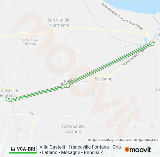 VCA-BRI Bus Line Map