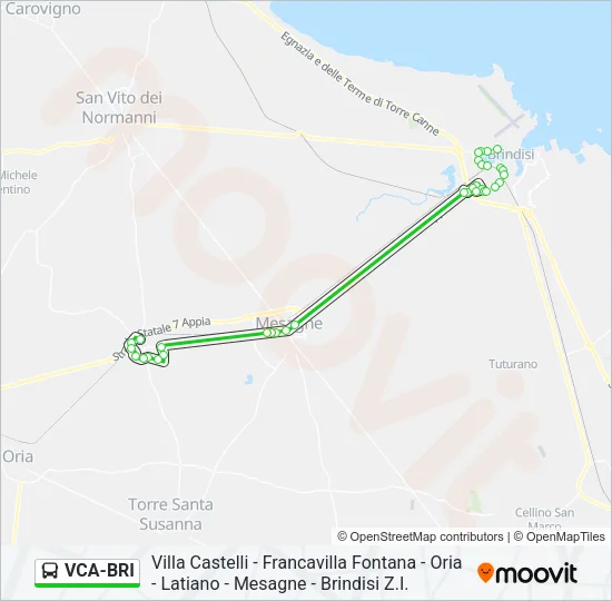 VCA-BRI Bus Line Map