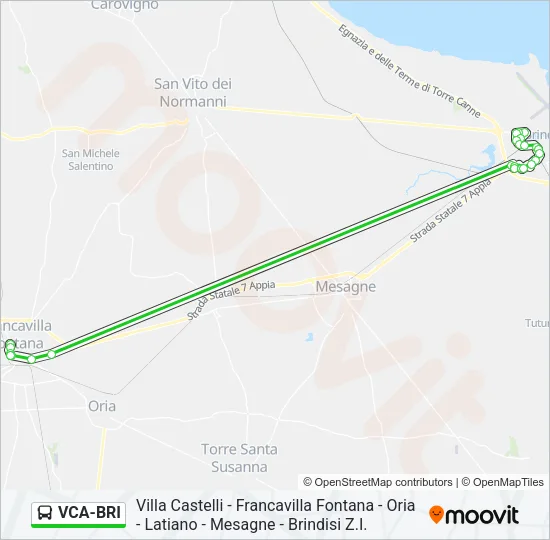 VCA-BRI Bus Line Map