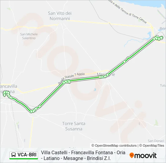 VCA-BRI Bus Line Map
