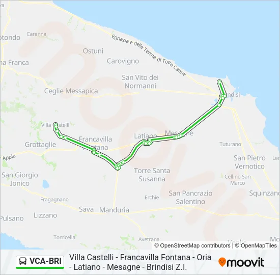 VCA-BRI Bus Line Map