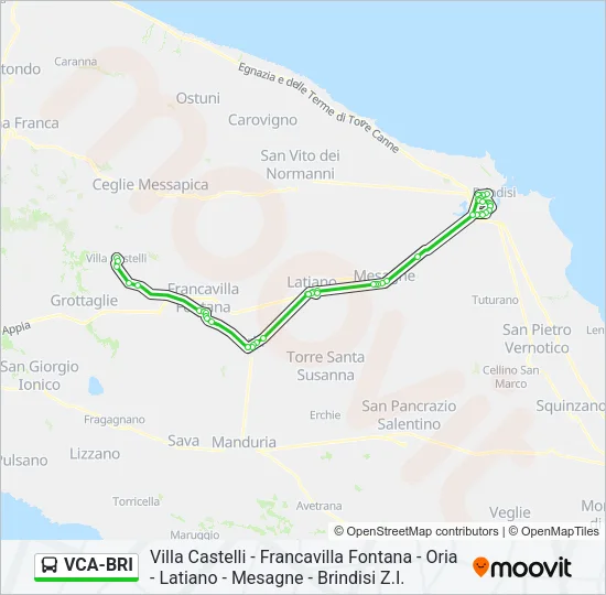 VCA-BRI Bus Line Map