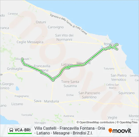 VCA-BRI Bus Line Map