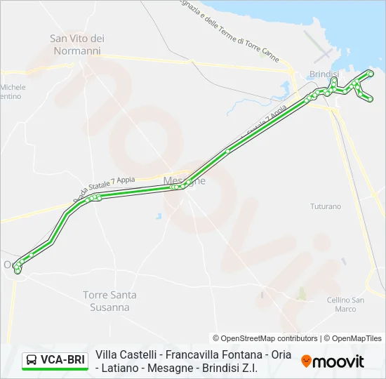 VCA-BRI Bus Line Map