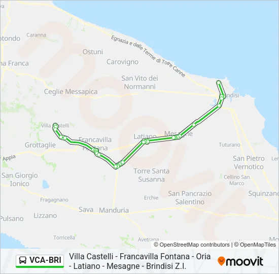 VCA-BRI Bus Line Map