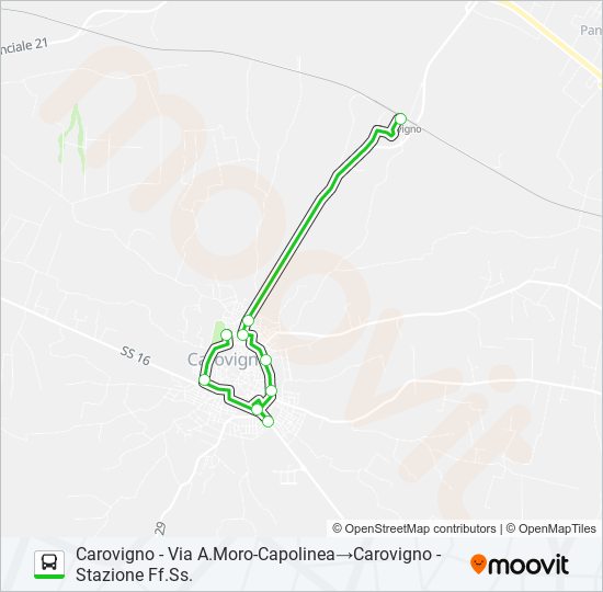 CA-SZ-SS bus Line Map